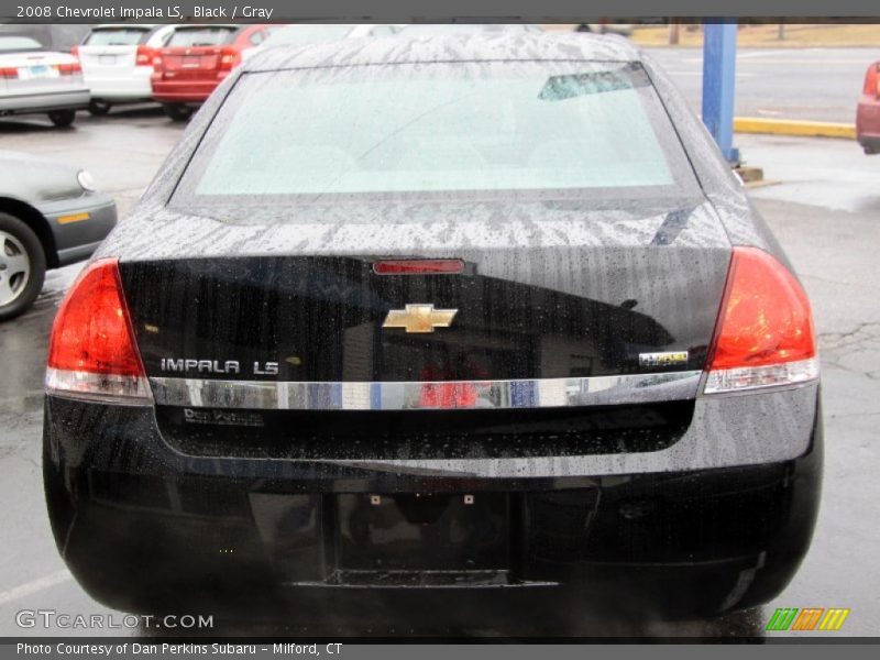 Black / Gray 2008 Chevrolet Impala LS