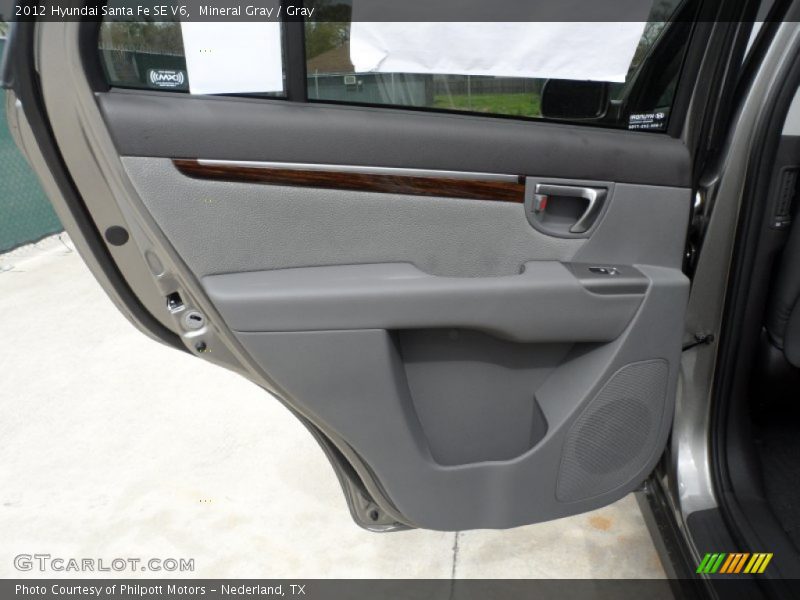 Mineral Gray / Gray 2012 Hyundai Santa Fe SE V6