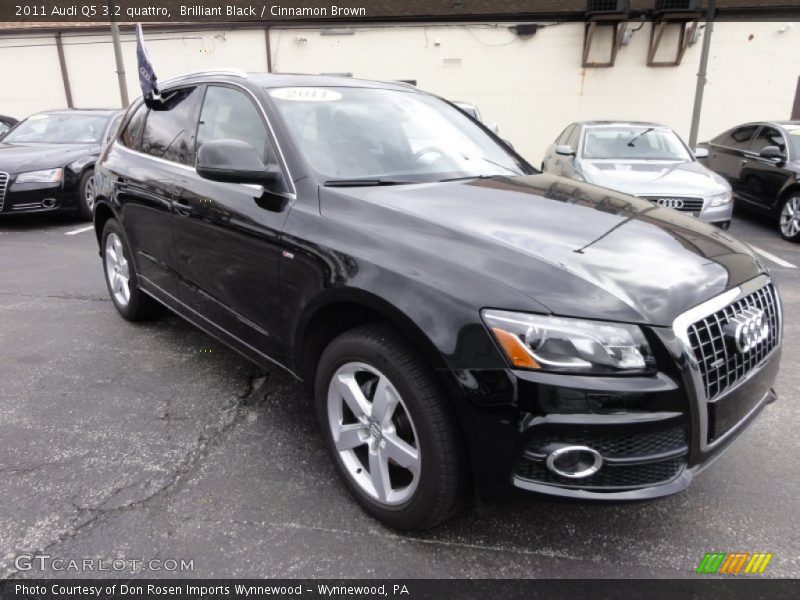 Brilliant Black / Cinnamon Brown 2011 Audi Q5 3.2 quattro