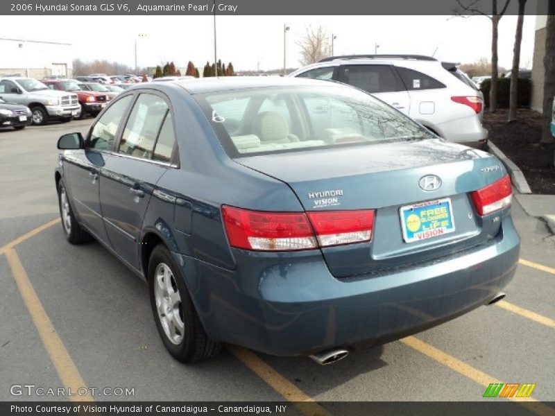 Aquamarine Pearl / Gray 2006 Hyundai Sonata GLS V6