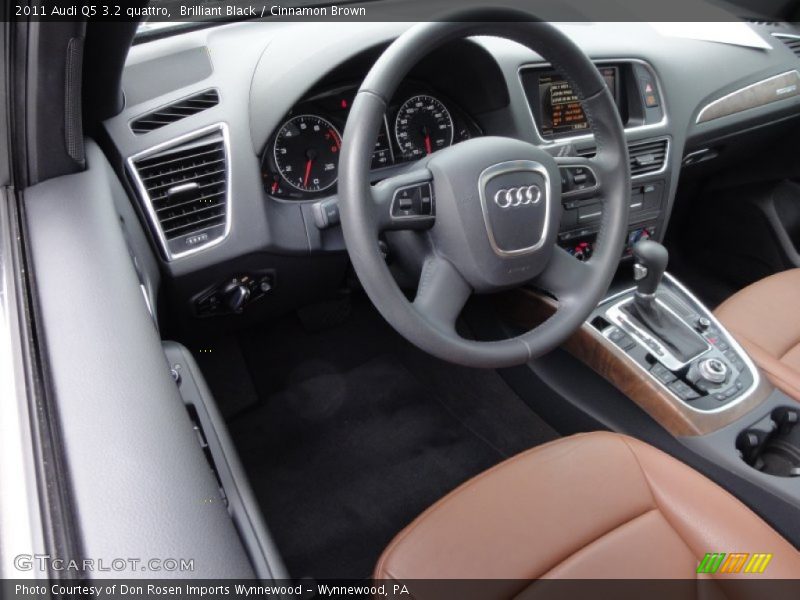 Brilliant Black / Cinnamon Brown 2011 Audi Q5 3.2 quattro