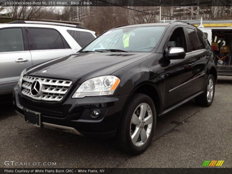 Black / Black 2010 Mercedes-Benz ML 350 4Matic