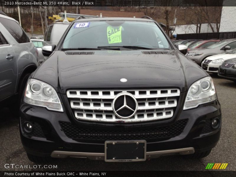 Black / Black 2010 Mercedes-Benz ML 350 4Matic