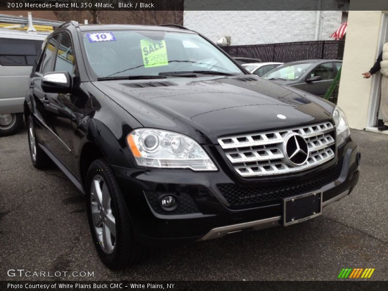 Black / Black 2010 Mercedes-Benz ML 350 4Matic