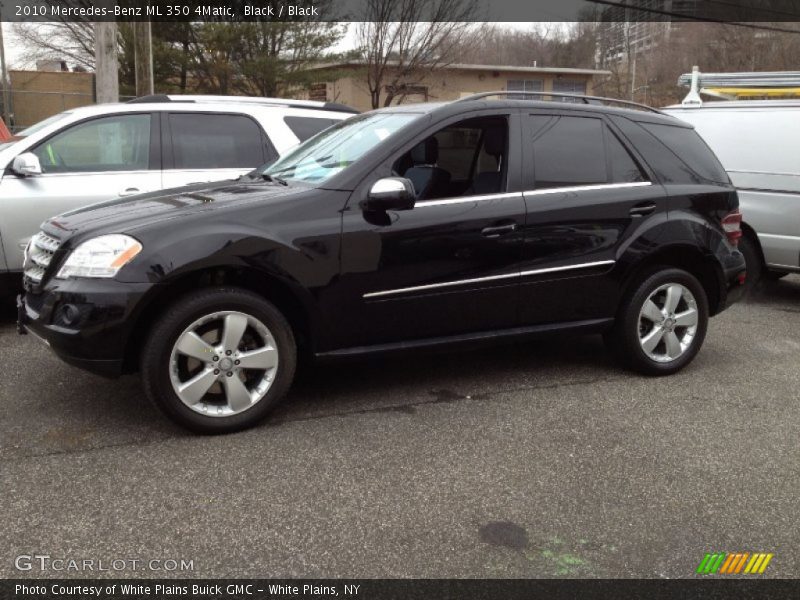 Black / Black 2010 Mercedes-Benz ML 350 4Matic