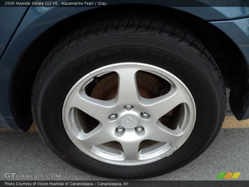 Aquamarine Pearl / Gray 2006 Hyundai Sonata GLS V6
