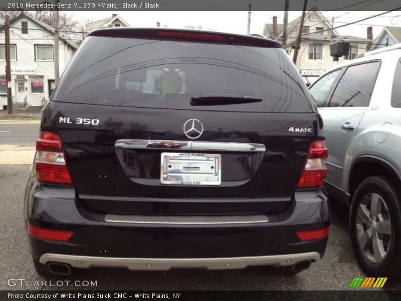 Black / Black 2010 Mercedes-Benz ML 350 4Matic