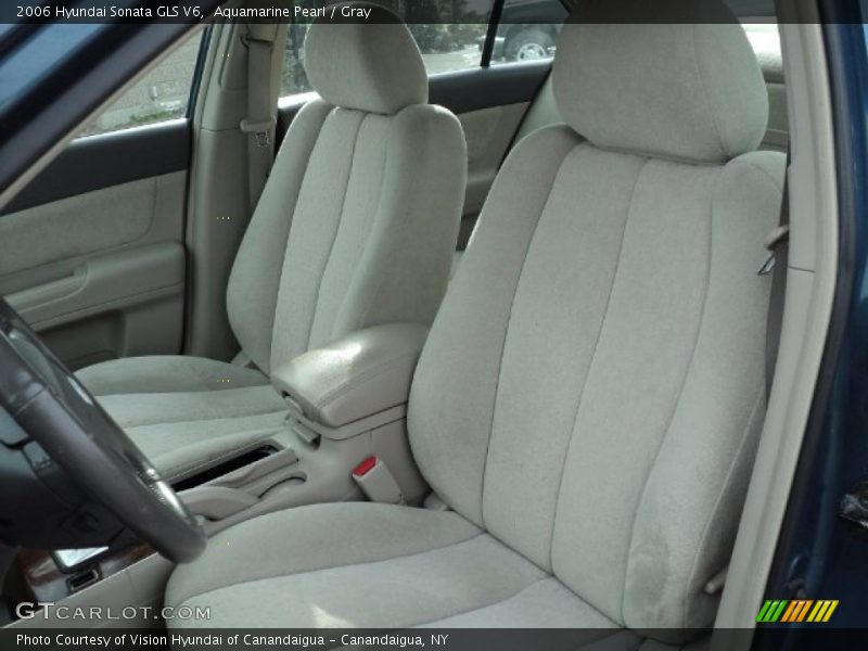 Aquamarine Pearl / Gray 2006 Hyundai Sonata GLS V6