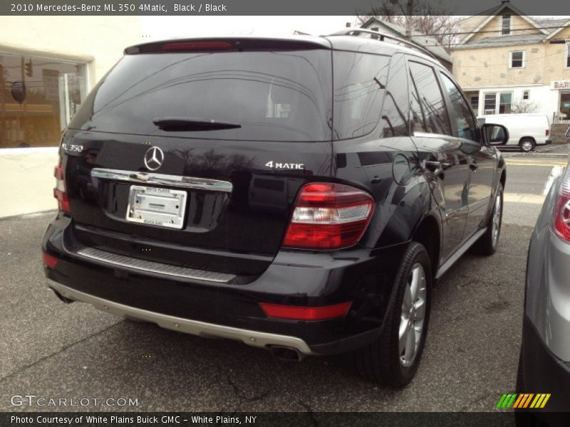 Black / Black 2010 Mercedes-Benz ML 350 4Matic