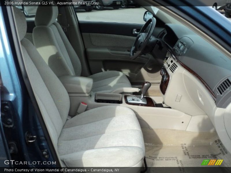 Aquamarine Pearl / Gray 2006 Hyundai Sonata GLS V6