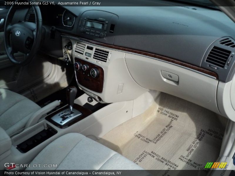 Aquamarine Pearl / Gray 2006 Hyundai Sonata GLS V6