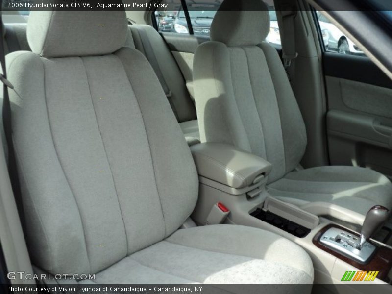 Aquamarine Pearl / Gray 2006 Hyundai Sonata GLS V6