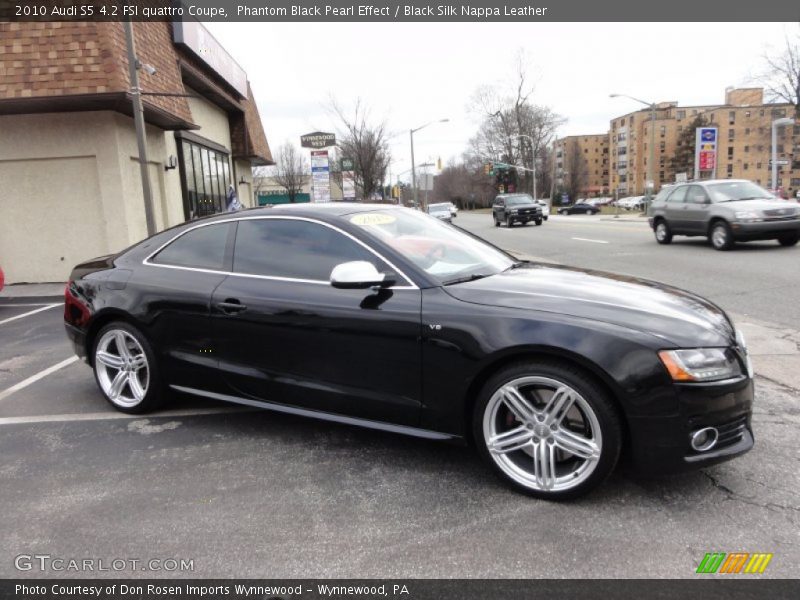 Phantom Black Pearl Effect / Black Silk Nappa Leather 2010 Audi S5 4.2 FSI quattro Coupe