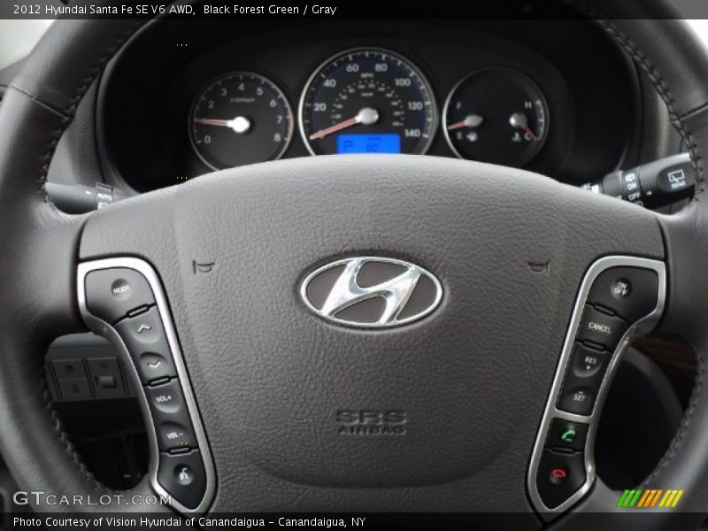  2012 Santa Fe SE V6 AWD Steering Wheel