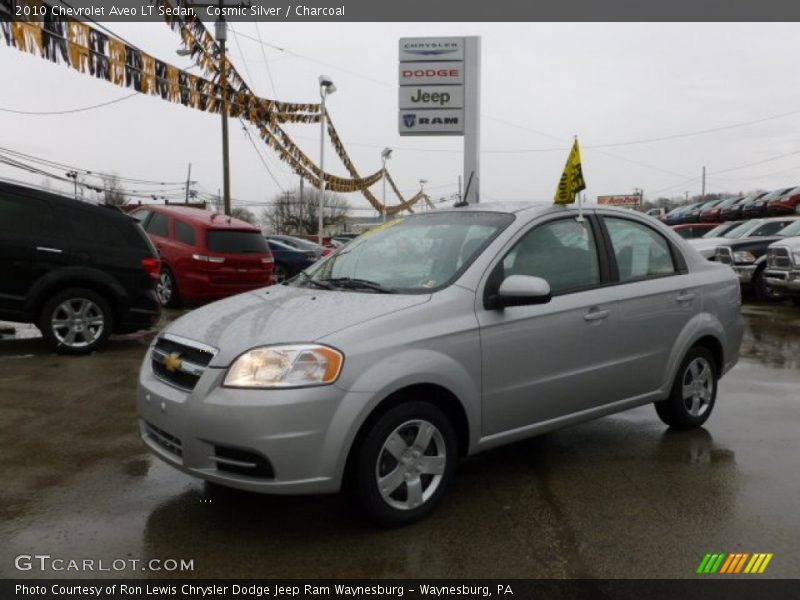 Cosmic Silver / Charcoal 2010 Chevrolet Aveo LT Sedan