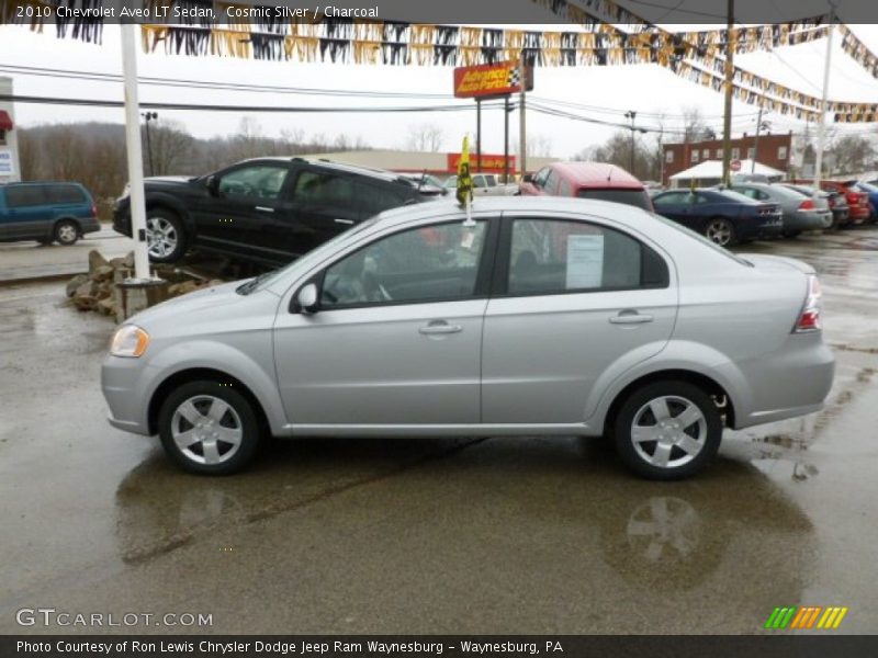 Cosmic Silver / Charcoal 2010 Chevrolet Aveo LT Sedan