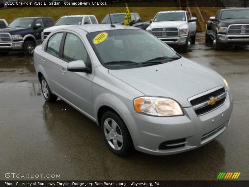 Cosmic Silver / Charcoal 2010 Chevrolet Aveo LT Sedan