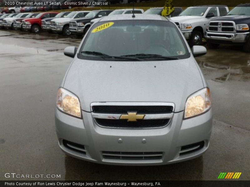 Cosmic Silver / Charcoal 2010 Chevrolet Aveo LT Sedan
