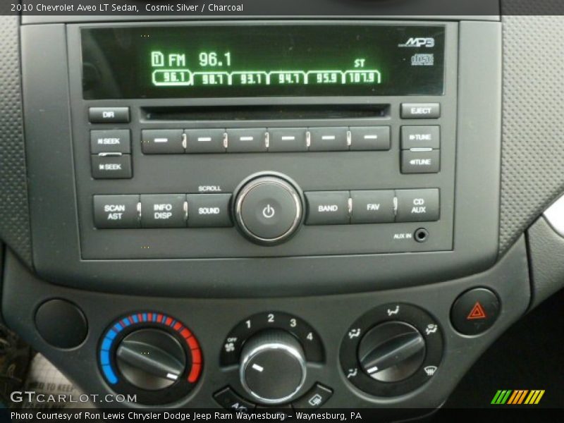 Cosmic Silver / Charcoal 2010 Chevrolet Aveo LT Sedan