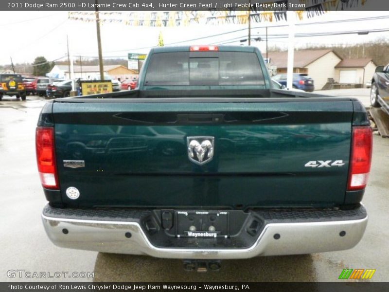 Hunter Green Pearl / Light Pebble Beige/Bark Brown 2011 Dodge Ram 2500 HD Laramie Crew Cab 4x4