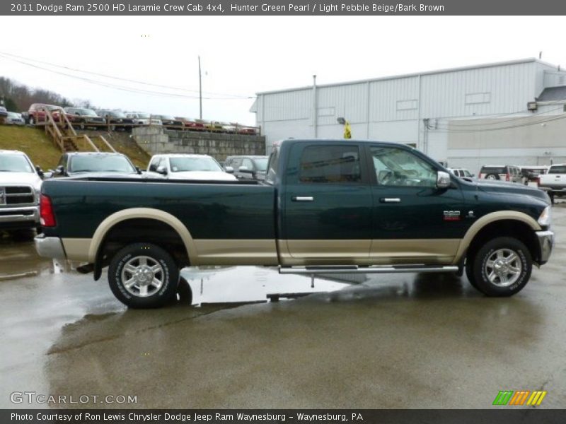 Hunter Green Pearl / Light Pebble Beige/Bark Brown 2011 Dodge Ram 2500 HD Laramie Crew Cab 4x4