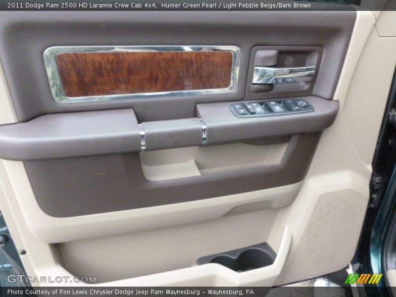 Hunter Green Pearl / Light Pebble Beige/Bark Brown 2011 Dodge Ram 2500 HD Laramie Crew Cab 4x4