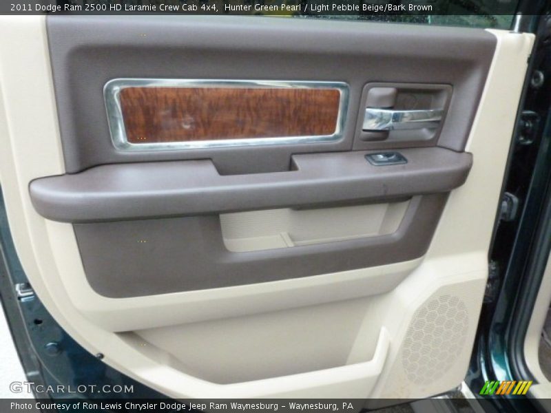 Hunter Green Pearl / Light Pebble Beige/Bark Brown 2011 Dodge Ram 2500 HD Laramie Crew Cab 4x4