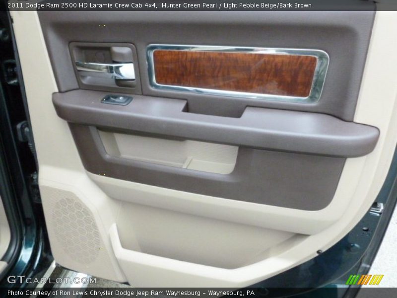 Hunter Green Pearl / Light Pebble Beige/Bark Brown 2011 Dodge Ram 2500 HD Laramie Crew Cab 4x4