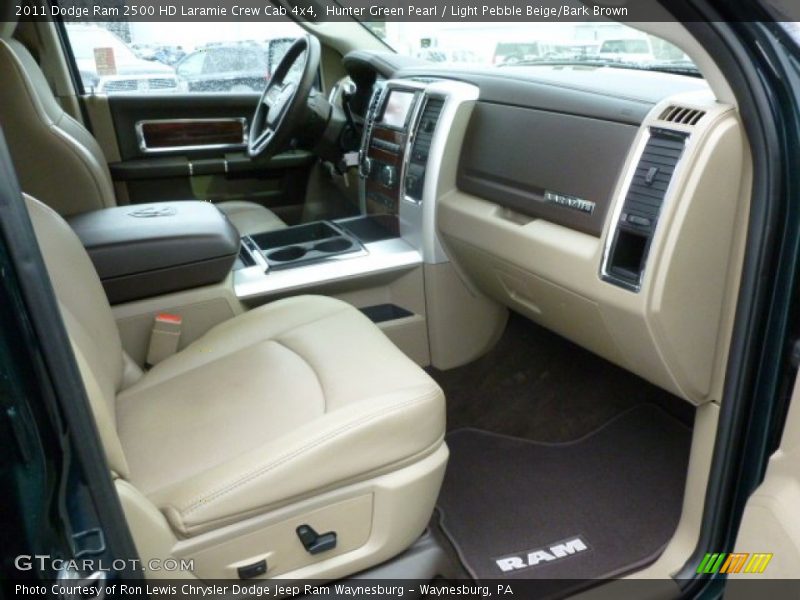 Hunter Green Pearl / Light Pebble Beige/Bark Brown 2011 Dodge Ram 2500 HD Laramie Crew Cab 4x4