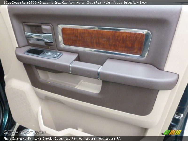Hunter Green Pearl / Light Pebble Beige/Bark Brown 2011 Dodge Ram 2500 HD Laramie Crew Cab 4x4