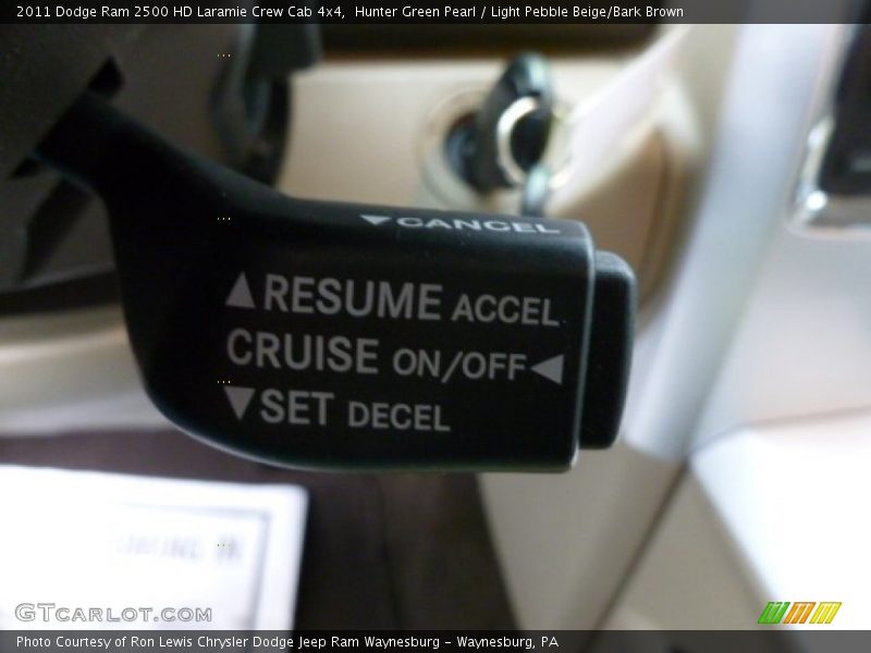 Hunter Green Pearl / Light Pebble Beige/Bark Brown 2011 Dodge Ram 2500 HD Laramie Crew Cab 4x4