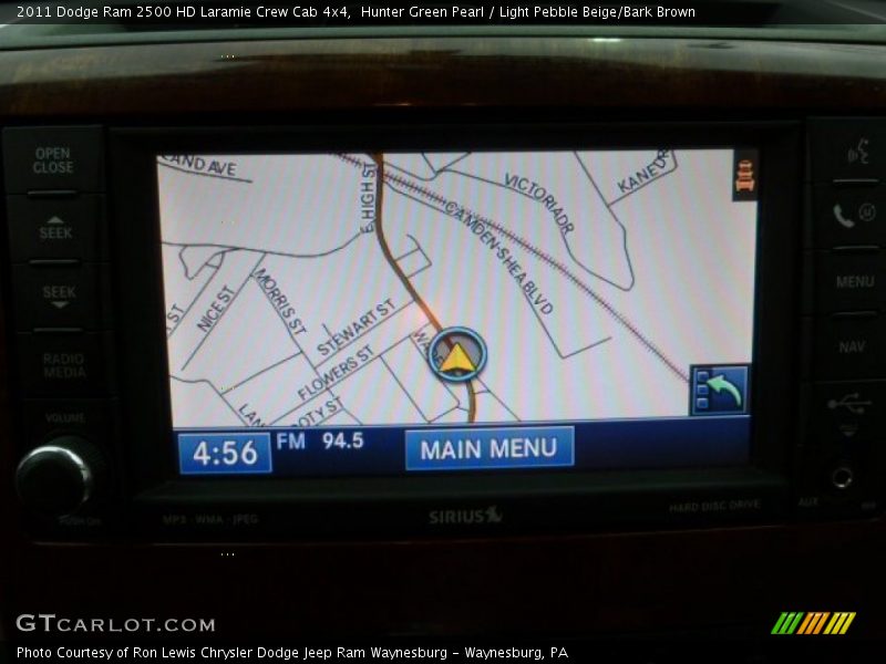 Navigation of 2011 Ram 2500 HD Laramie Crew Cab 4x4