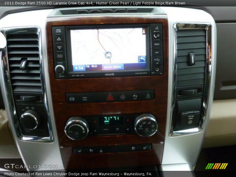 Hunter Green Pearl / Light Pebble Beige/Bark Brown 2011 Dodge Ram 2500 HD Laramie Crew Cab 4x4