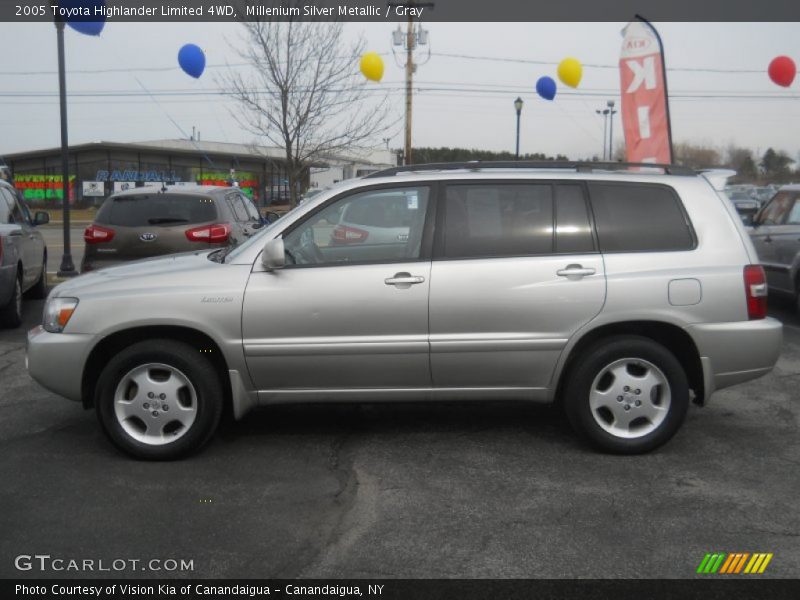 Millenium Silver Metallic / Gray 2005 Toyota Highlander Limited 4WD
