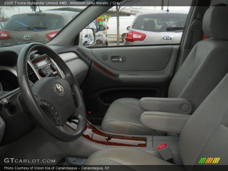 Millenium Silver Metallic / Gray 2005 Toyota Highlander Limited 4WD