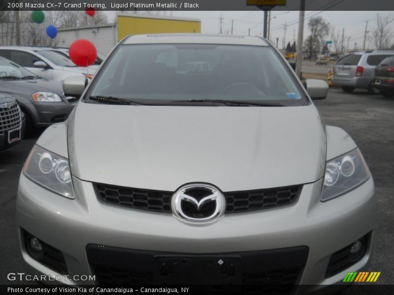 Liquid Platinum Metallic / Black 2008 Mazda CX-7 Grand Touring