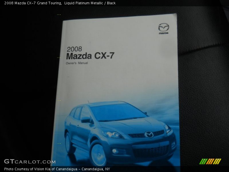 Liquid Platinum Metallic / Black 2008 Mazda CX-7 Grand Touring