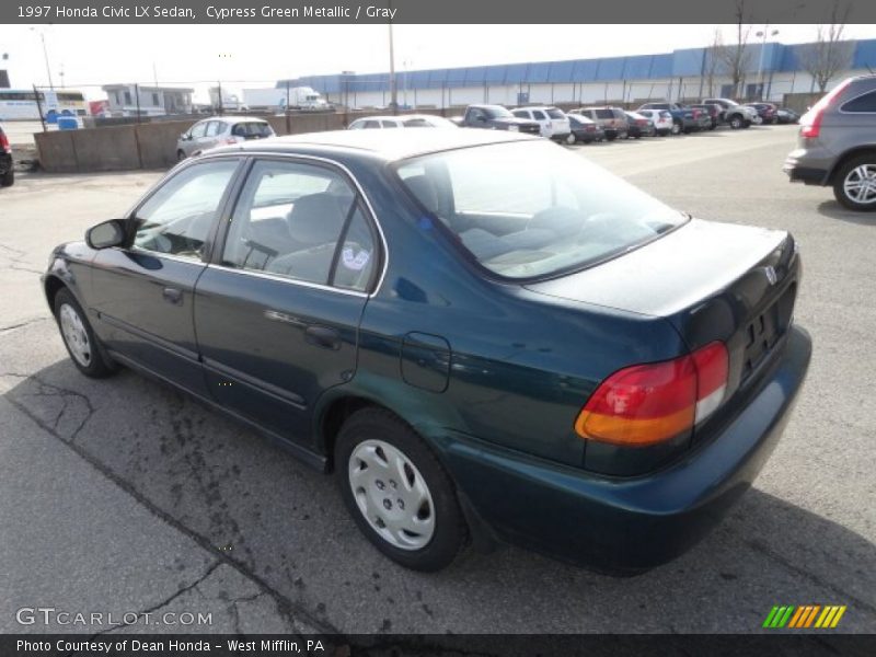 Cypress Green Metallic / Gray 1997 Honda Civic LX Sedan