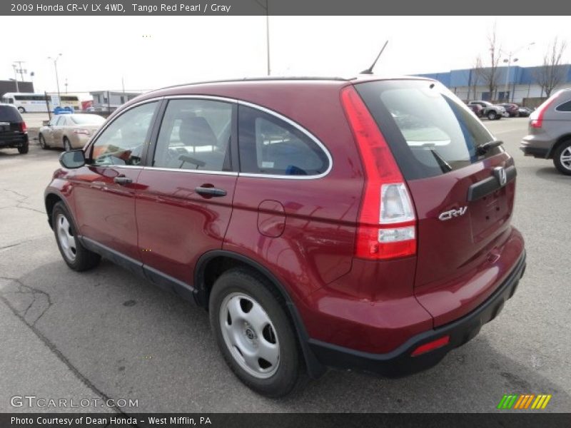 Tango Red Pearl / Gray 2009 Honda CR-V LX 4WD