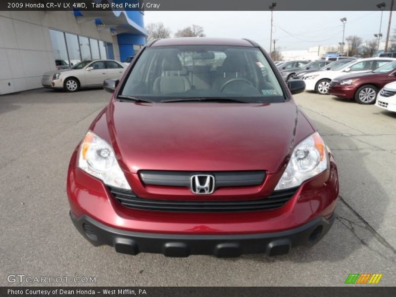 Tango Red Pearl / Gray 2009 Honda CR-V LX 4WD