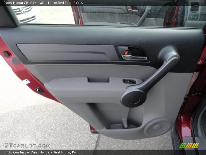 Tango Red Pearl / Gray 2009 Honda CR-V LX 4WD