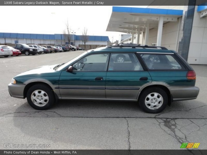 Spruce Pearl Metallic / Gray 1998 Subaru Legacy Outback Wagon