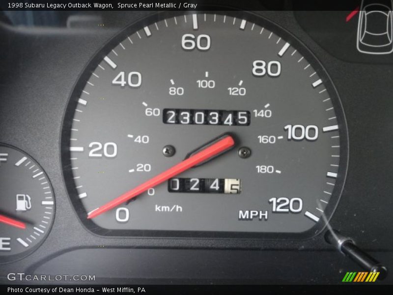 Spruce Pearl Metallic / Gray 1998 Subaru Legacy Outback Wagon