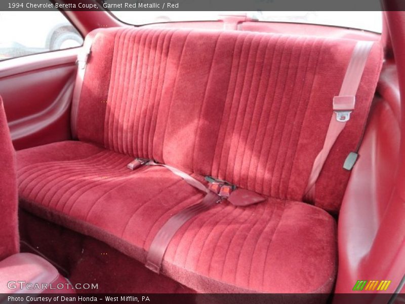 Rear Seat of 1994 Beretta Coupe