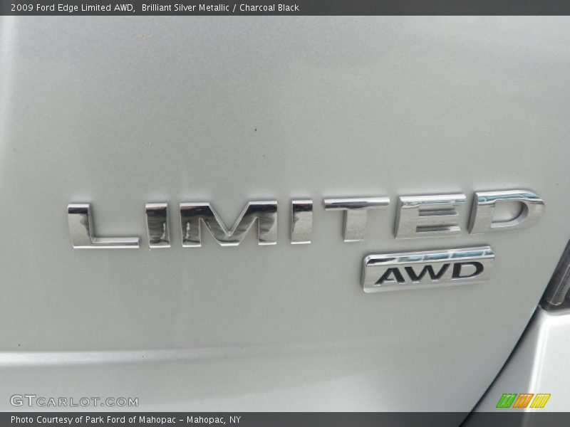 Brilliant Silver Metallic / Charcoal Black 2009 Ford Edge Limited AWD