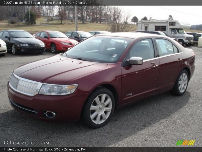 Merlot Metallic / Dark Charcoal 2007 Lincoln MKZ Sedan