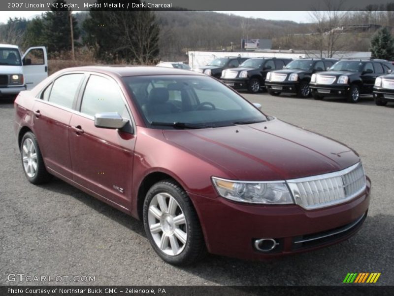 Merlot Metallic / Dark Charcoal 2007 Lincoln MKZ Sedan