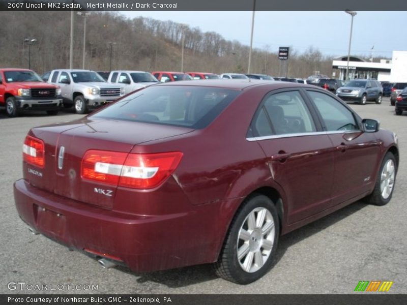 Merlot Metallic / Dark Charcoal 2007 Lincoln MKZ Sedan