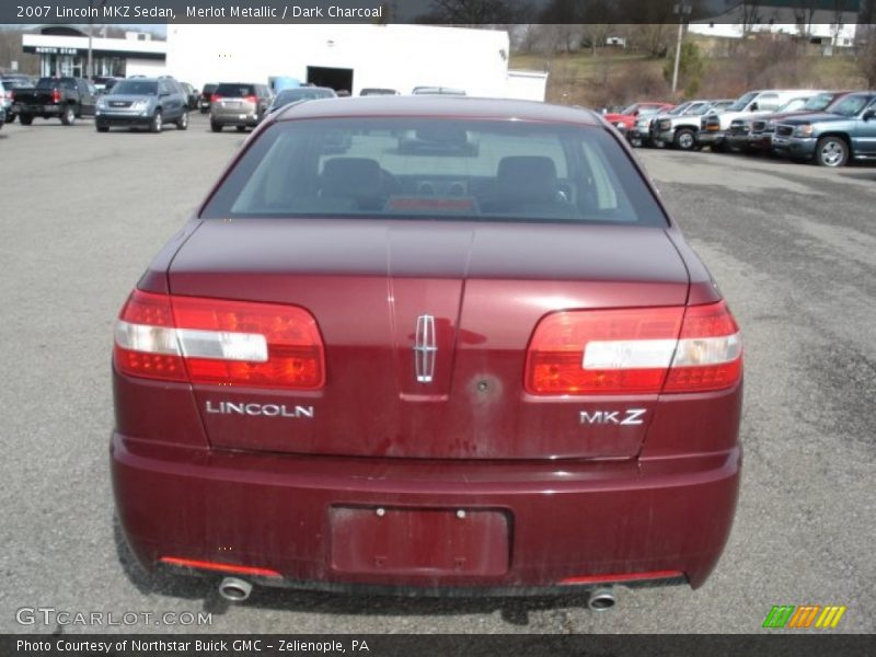 Merlot Metallic / Dark Charcoal 2007 Lincoln MKZ Sedan