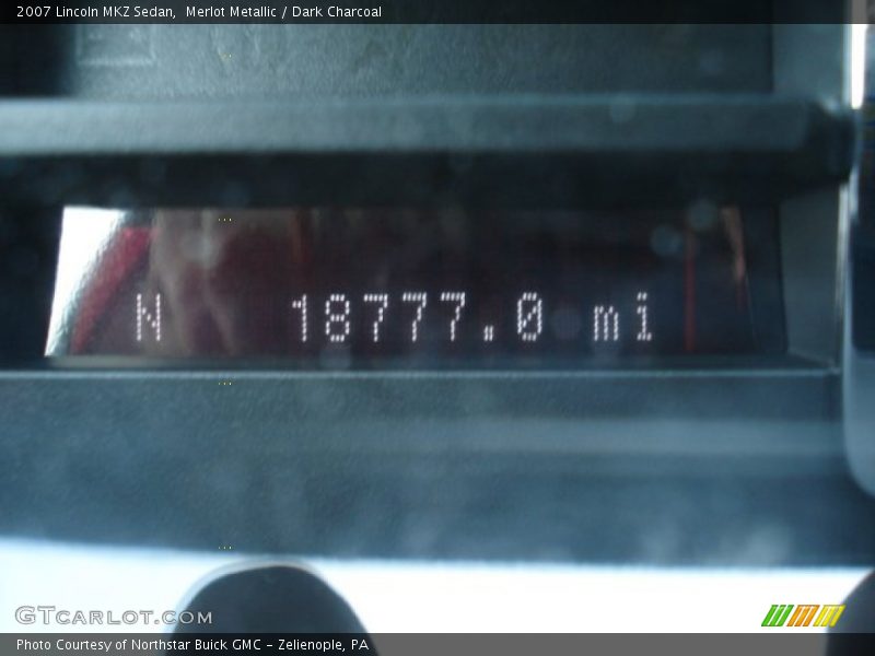 Merlot Metallic / Dark Charcoal 2007 Lincoln MKZ Sedan